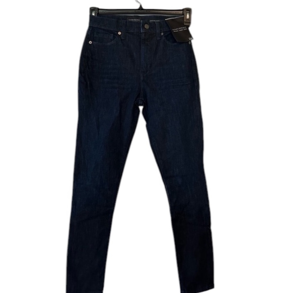 Banana Republic size 26 very dark blue high rise skinny ankle NWT